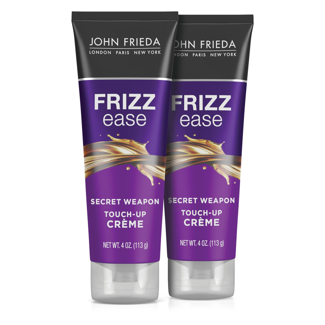 John Frieda Frizz Ease Secret Weapon Touch-Up Crème, Smoothing Cream for Flyaways, Frizz-Free & Split Ends, Infused with Avocado Oil to Seal in Moisture and Eliminate Flyaways, 4 Oz, Pack of 2