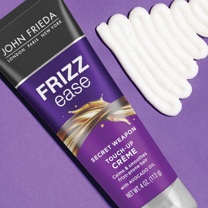 John Frieda Frizz Ease Secret Weapon Touch-Up Crème, Smoothing Cream for Flyaways, Frizz-Free & Split Ends, Infused with Avocado Oil to Seal in Moisture and Eliminate Flyaways, 4 Oz, Pack of 2