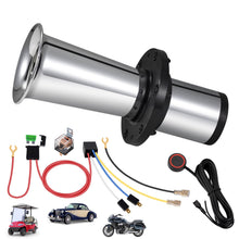 Load image into Gallery viewer, Ooga Horn 12V Kit, Antique Classic Car Hot Rod Aooga Ahooga Horn with Wire and Button, Banhao OOGA Air klaxon Vintage Old Style School for Truck Golf Cart Car