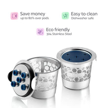 Load image into Gallery viewer, 2 Stainless Steel Reusable K Cups for Keurig K Supreme, K Supreme Plus, K Slim, K-Duo Hot &amp; Iced with Multistream Technology - 2 Refillable Kcups Coffee Filters for Keurig Coffee Makers