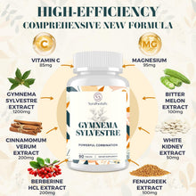 Load image into Gallery viewer, 16 in 1 Blxxd Sugr Effective Gymnema Sylvestre Supplement 2100MG | with Berberine, Cinnamon, Bitter Melon | Vitamins, Magnesium &amp; Chromium | 90 Vegan Capsules Capsules