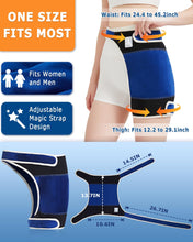 Load image into Gallery viewer, Hip Heating Pad for Hip Pain Relief, Electric Hip Brace for Sciatica Pain Relief, Super Soft Heating Pad for Hip with 10-90min Auto-Off Timer, 86-158℉ Heat Level
