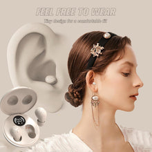Load image into Gallery viewer, Xmenha Small Mini Invisible Earbuds Wireless Bluetooth for Small Ears Low Profile Tiny Discreet Hidden Sleeping Earbuds for Work Sleep Ear Buds Invisible Headphones Buds Black