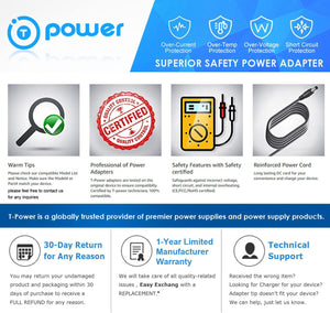 T POWER 25.2V Charger for Macwhee E9 Pro SmooSat E9 Electric Scooter Class 2 Power Supply Cord Ac Dc Adapter
