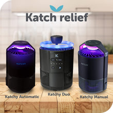 Load image into Gallery viewer, Katchy Original and Midnight Glue Board Refills (8 Pack) - Indoor Insect Trap Glue Board Refills for Mosquito, Gnat, Moth, Fruit Flies - Non-Zapper Traps for Buzz-Free Home