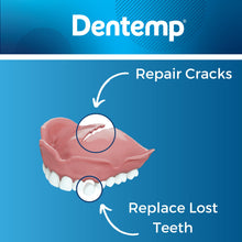 Load image into Gallery viewer, Dentemp Repair Kit - Repair-It Advanced Formula Denture Repair Kit - Denture Repair Kit Repairs Broken Dentures - Denture Repair to Mend Cracks &amp; Replace Loose Teeth