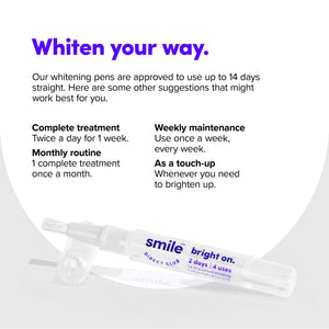 SmileDirectClub Teeth Whitening Kit - 8 1.4ml Gel Pens - Professional Strength Hydrogen Peroxide - Pain Free and Enamel Safe - Up to 9 Shades Whiter in 1 Week