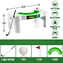 Load image into Gallery viewer, Gagster Royal Squat Putter – Mini Golf Toilet Game – Foldable Potty Stool for Adults – Funny Gag Gift for Men – White Elephant Present Ideas for Office – Indoor Golf Game for Men