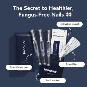 3 Pack Lunavia Antifungal Pen – Toenail Fungus Treatment Extra Strength, Nail Renewal, Tea Tree Oil, Clove Bud Oil, Aloe Vera, and Vitamin E- 3 Pack, Twist Pen Activator, Made in USA