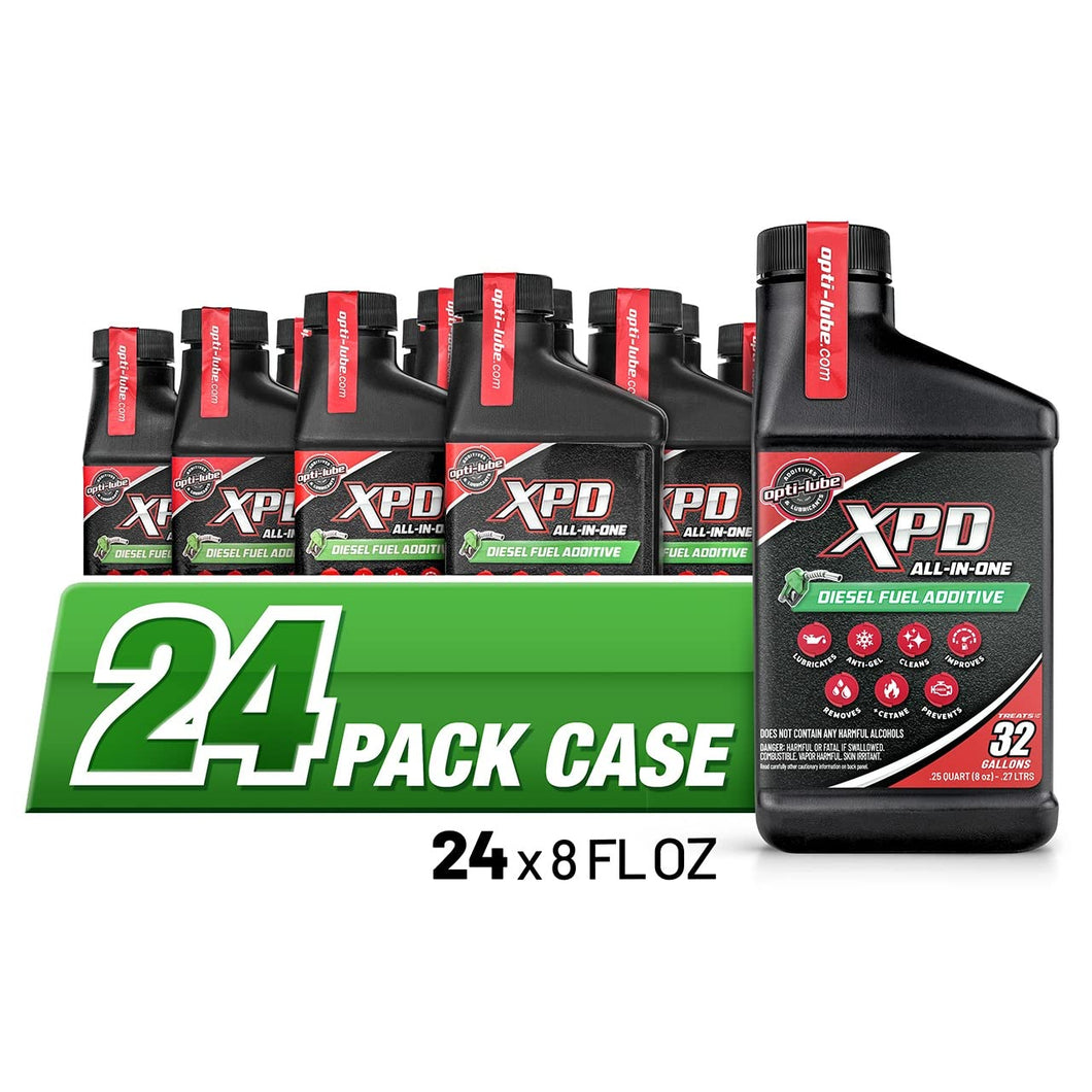 Opti-Lube XPD All-Season Diesel Fuel Additive - 8oz Bottles (24 Pack Case)