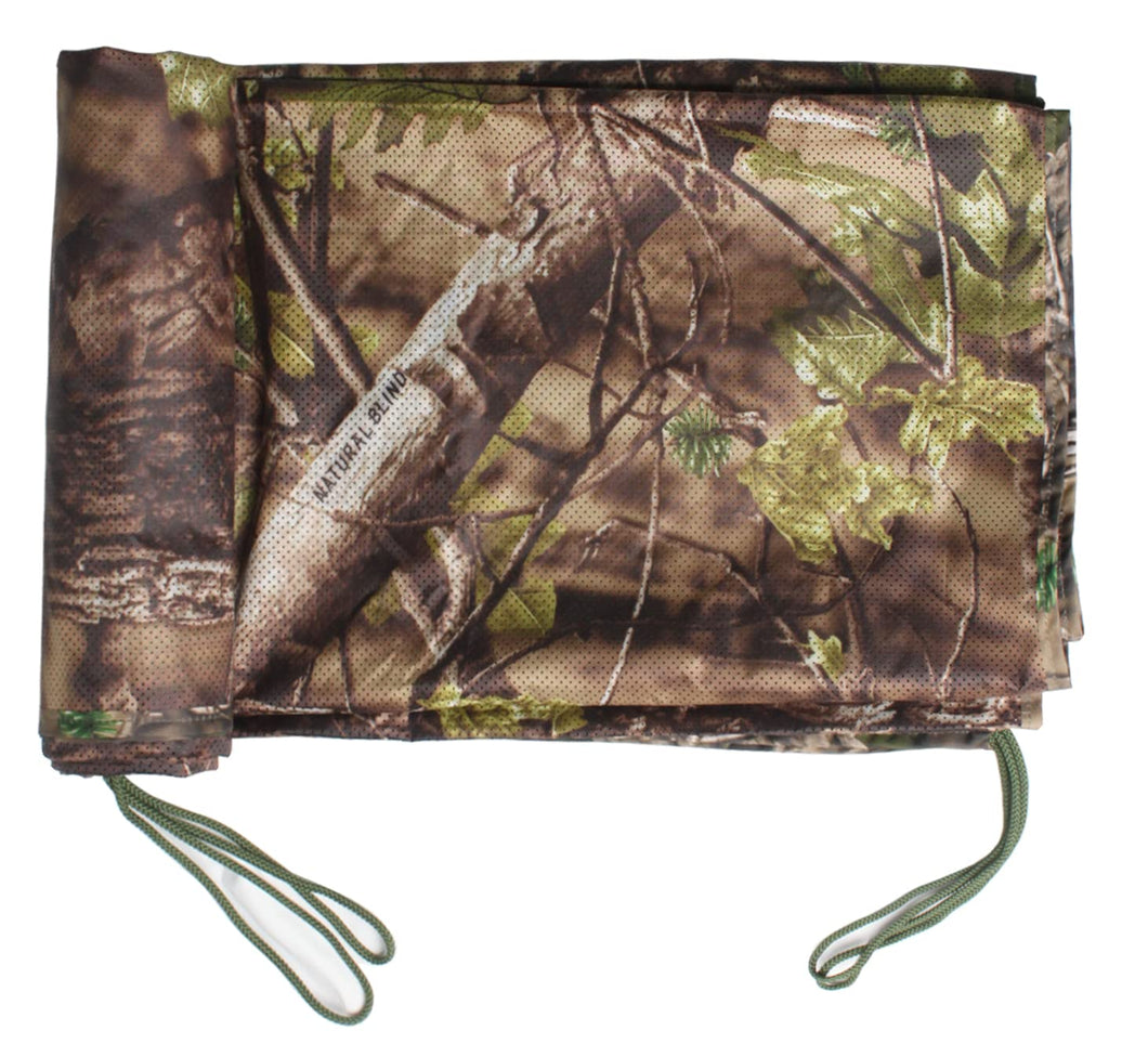 AUSCAMOTEK One Way See Through Camouflage Mesh Camo Netting Material for Hunting Ground Blind 5X13FT