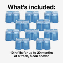 Load image into Gallery viewer, Braun Clean &amp; Renew Refill Cartridges CCR, Replacement Shaver Cleaner Solution for Clean&amp;Charge Cleaning System, Pack of 10