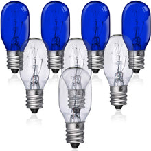Load image into Gallery viewer, 8 Pieces Lighted Make Up Mirror Bulbs 20W Replacement Bulbs for Double Sided Illuminated Mirror (Blue, Clear)