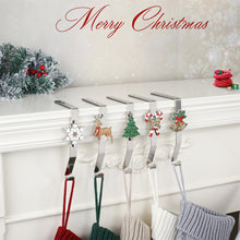 Load image into Gallery viewer, Baseo Set of 5 Stocking Holders for Mantle - Christmas Stocking Hangers for Fireplace Christmas Stocking Hangers for Mantel Stocking Hooks for Fireplace Stocking Holders for Christmas Decoration