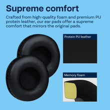 Load image into Gallery viewer, Ear Pads Replacement for Skullcandy Hesh, 2, 2 Bluetooth Wireless Over-Ear Headphones by MMOBIEL - Memory Foam and Protein PU Ear Pad Cushions - Noise Isolation Earpads Replacement – Black