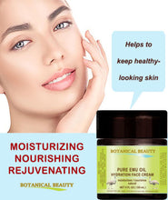 Load image into Gallery viewer, PURE EMU OIL HYDRATION FACE CREAM For Normal - Dry - Sensitive Skin. Moisturizing and Nourishing. 2 Fl. oz. - 60 ml by Botanical Beauty