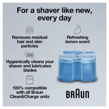 Load image into Gallery viewer, Braun Clean &amp; Renew Refill Cartridges CCR, Replacement Shaver Cleaner Solution for Clean&amp;Charge Cleaning System, Pack of 10