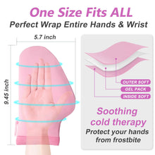 Load image into Gallery viewer, RelaxCoo Cold Therapy Socks &amp; Hand Ice Pack Cold Gloves for Chemotherapy Neuropathy, Chemo Care Package for Women Men, Ideal for Plantar Fasciitis, Carpal Tunnel, Arthritis Hand Pain Relief, L