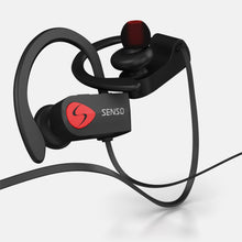 Load image into Gallery viewer, Senso Bluetooth Headphones, Best Wireless Sports Earbuds w/Mic IPX7 Waterproof HD Stereo Sweatproof Earphones for Gym Running Workout Noise Cancelling Earphones Earbuds Noise Cancelling Headsets