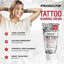 Load image into Gallery viewer, Tattoo Numbing Cream Extra Strength: Long Lasting Numbness for Painless Tattoo Piercing Waxing Microblading 60ML (Large, Gram, 60)