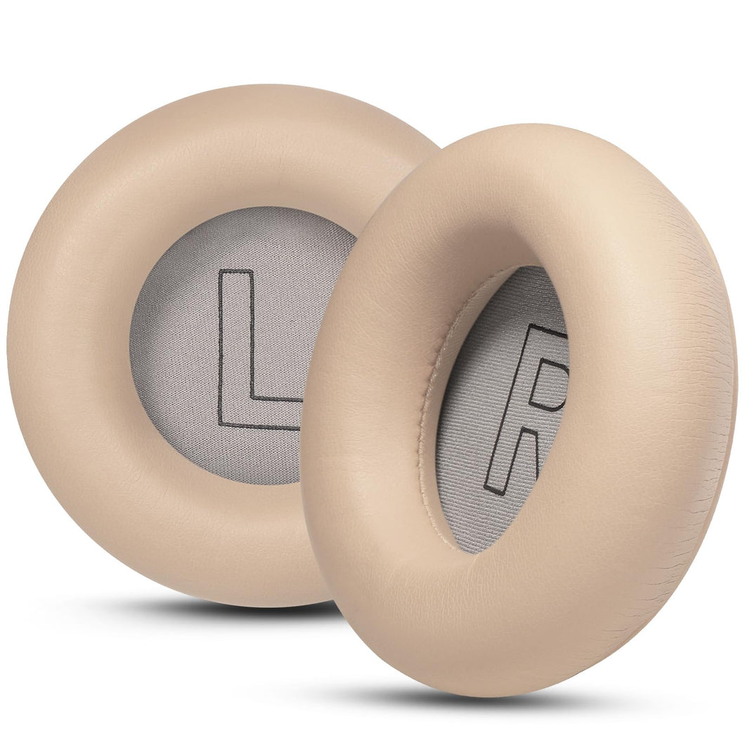Joghaw Replacement Earpads Cushions for Bang & Olufsen Beoplay H9 3rd Gen Head-Mounted Wireless Headphones, Ear Pads Cushions with Softer Protein Leather, Luxurious Memory Foam (Khaki)