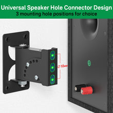 Load image into Gallery viewer, Heavy-duty Speaker Wall Mount for Klipsch R-50M RP-502S Speaker Mounts - Adjustable Tilt &amp; Swivel Wall Mount for Klipsch Bookshelf Speakers Mounting Bracket for Saving Space Holds Up to 40Lbs