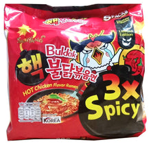 Load image into Gallery viewer, Samyang Hot Chicken Flavor Ramen Buldak 3X Spicy Instant Noodles