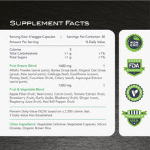 Load image into Gallery viewer, KaraMD Pure Nature | Greens, Fruit and Veggies Supplement | Vitamins, Fiber &amp; Antioxidants | 20 Fruits and Vegetables Supplements for Energy &amp; Digestion | Gluten Free &amp; Vegan Friendly (2 Pack)