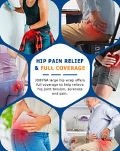 Load image into Gallery viewer, Hip Heating Pad for Hip Pain Relief, Electric Hip Brace for Sciatica Pain Relief, Super Soft Heating Pad for Hip with 10-90min Auto-Off Timer, 86-158℉ Heat Level