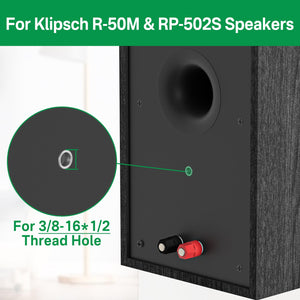 Heavy-duty Speaker Wall Mount for Klipsch R-50M RP-502S Speaker Mounts - Adjustable Tilt & Swivel Wall Mount for Klipsch Bookshelf Speakers Mounting Bracket for Saving Space Holds Up to 40Lbs