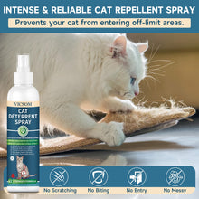 Load image into Gallery viewer, Cat Deterrent Spray, Natural Cat Repellent Spray, Anti-Scratch Deterrent for Furniture, Sofas, Rugs, Curtains, Plants, Indoor &amp; Outdoor Repellent Cats Kittens, Non-Toxic, Alcohol-Free 6.76 FL Oz