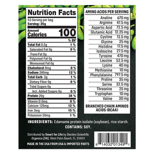 Smart for Life Soy Protein Puffs from Edamame - High Protein Zero Sugar Soy Protein Isolate Puffs - 20 Grams Protein Snacks - Non-GMO, Gluten-Free - 3 Pound Box - 53 Servings - Soy Puffs…