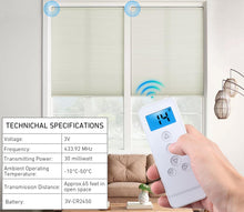 Load image into Gallery viewer, 14 Channel Controller for Roller Shades Remote Control for Motorized Windows Shades and Blinds, White
