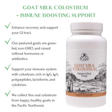 Load image into Gallery viewer, Mt. Capra Goat Milk Colostrum | for Healthy Immune System, Gut, and Athletic Performance | Grass-Fed, High in Immunoglobulins | 60 Servings - 174 Grams