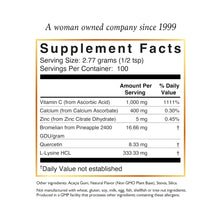 Load image into Gallery viewer, Cocó March N.M.D 1000 mg Vitamin C Powder- for Collagen Production &amp; Immune Support, Zinc, Bromelain, Quercetin, L-Lysine - Free from: Gluten Dairy, Soy, GMOs, Vegan and Keto Friendly 10 Oz