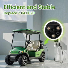 Load image into Gallery viewer, EVHIKING EV Golf Cart Charger Power Cord Factory Replacement 120V Replaces OEM # 2.04.0620.