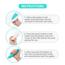 Load image into Gallery viewer, Fanwer Toilet Aids Tools,Long Reach Comfort Wipe,Extends Your Reach Over 15&quot; Grips Toilet Paper or Pre-Moistened Wipes
