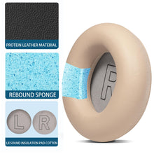 Load image into Gallery viewer, Joghaw Replacement Earpads Cushions for Bang &amp; Olufsen Beoplay H9 3rd Gen Head-Mounted Wireless Headphones, Ear Pads Cushions with Softer Protein Leather, Luxurious Memory Foam (Khaki)
