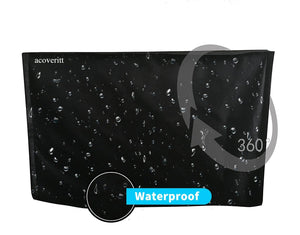 acoveritt Outdoor 75"-78" TV Set Cover,Scratch Resistant Liner Protect LED Screen Best-Compatible with Standard Mounts and Stands (Black)