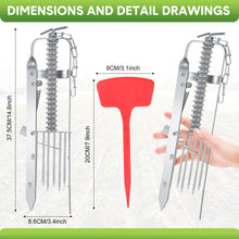 Load image into Gallery viewer, Qualirey 4 Pack Mole Trap Gopher Trap Ground Squirrel Trap Galvanized and Oil Hardened Spear Style Mole Killer Animal Trap Reusable for Lawn Garden Farm (Silver)