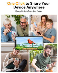 Metal Smart Bird Feeder with Camera – Solar Powered, AI Bird Identification & 2.5K HD Auto Capture Videos, Arrival Notifications, 2.1L Capacity & 100% Durable Design