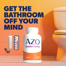 Load image into Gallery viewer, AZO Bladder Control with Go-Less Daily Supplement | Helps Reduce Occasional Urgency, leakage due to laughing, sneezing and exercise††† | 72 Capsules