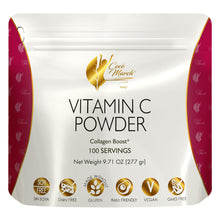 Load image into Gallery viewer, Cocó March N.M.D 1000 mg Vitamin C Powder- for Collagen Production &amp; Immune Support, Zinc, Bromelain, Quercetin, L-Lysine - Free from: Gluten Dairy, Soy, GMOs, Vegan and Keto Friendly 10 Oz