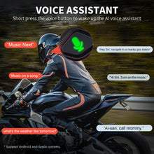 Load image into Gallery viewer, VCOROS Motorcycle Helmet Headset, VR1 Motorcycle Helmet Speakers with Automatic Answer/IPX6 Waterproof/AI Voice/CVC and DSP Dual Noise System (Hard Microphone)