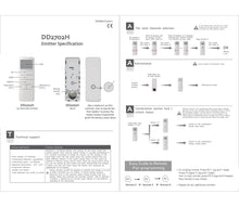 Load image into Gallery viewer, Rollerhouse DD2702H 15 Channel Bi-Directional Transmitter for Bi-Directional Controlled Curtain Motor and Rechargeable Battery Motor