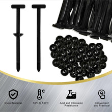 Load image into Gallery viewer, 50Pcs Nylon Universal Cable Tie Buckle, Heavy Duty Self-Locking Nylon Zipper Clips, Plastic Cable Tie Buckle Zip Tie, UV Resistant Black Zipties for Car Daily Repair