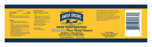 Amish Origins Arthritis Pain Relief Cream - 14 oz - Maximum Strength Deep Penetrating for Joint, Muscle, Knee, Back, Feet, Hand, Ankle, Aches (14 Fl Oz (Pack of 1))