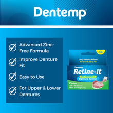 Load image into Gallery viewer, Dentemp Denture Reline Kit - Advanced Formula Reline It Denture Reliner (Pack of 3) - Denture Kit to Refit and Tighten Dentures for Both Upper &amp; Lower Denture