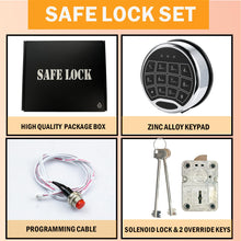 Load image into Gallery viewer, Digital Electronic Keypad Lock for Left Swing Bolt Safes, Gun Safe Lock Replacement, Time Delay Safe Lock Including 2 Emergency Keys for Locksmiths.