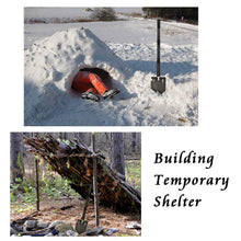 Load image into Gallery viewer, iunio Survival Shovel Multitool with Axe, Camping Shovel Hatchet, Tactical Shovel, Folding with Carrying Bag for Camping, Hiking, Backpacking, Entrenching, Car Emergency